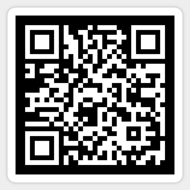 Rickroll Qr Code Sticker by MBNEWS